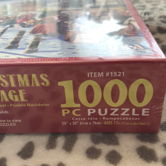 White Mountain 1000 Piece Puzzle Christmas Village Kevin Walsh - Picture 4 of 8